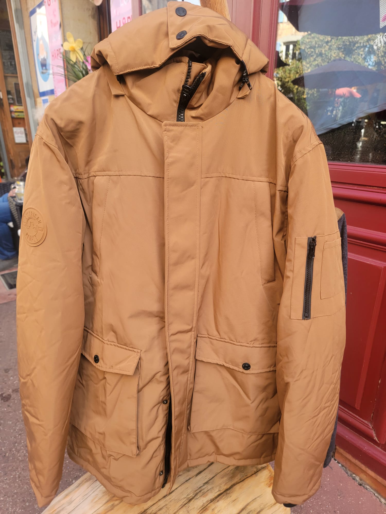 Veste coupe-vent marron