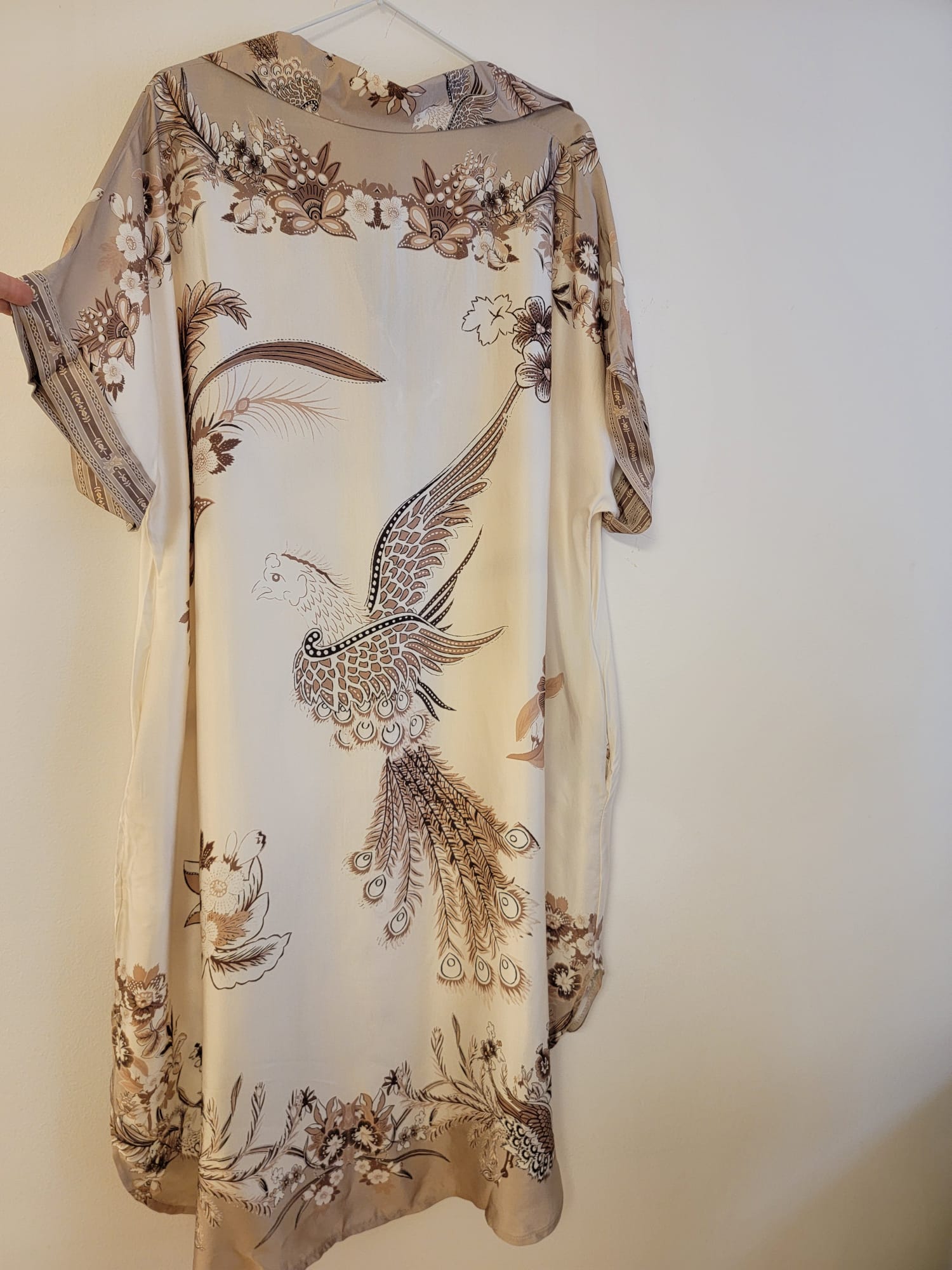 Robe kimono en satin