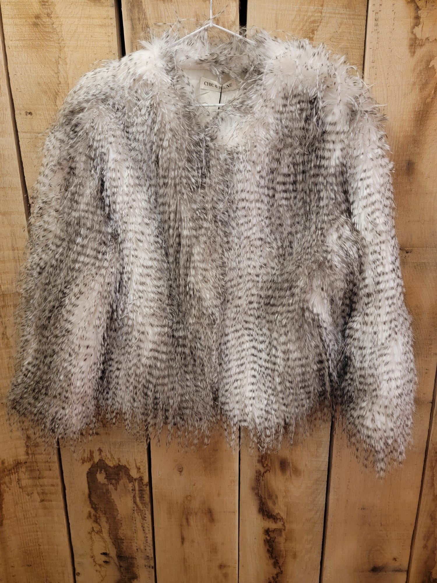 Veste en fausse fourrure