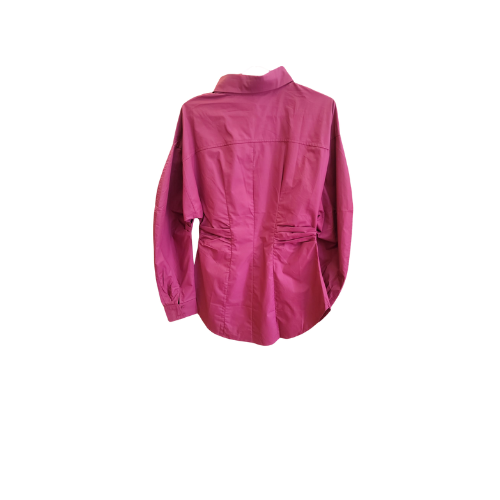 Chemise framboise/marron