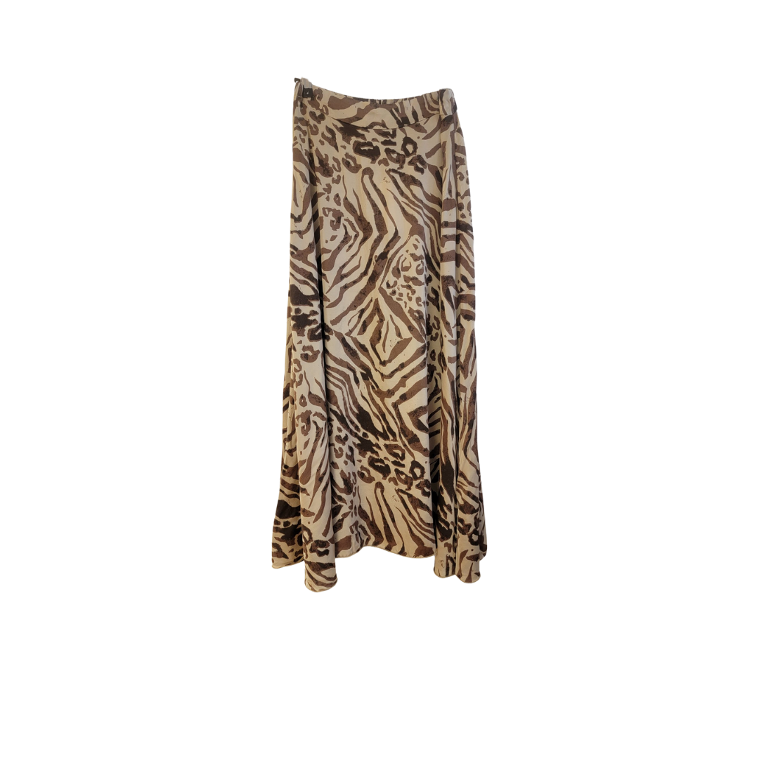 Jupe longue imprimée animal