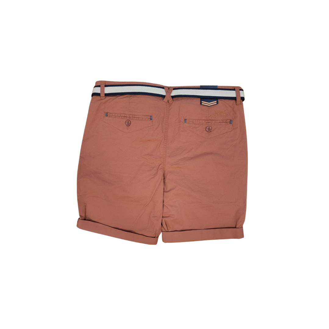 Shorts homme couleur rouille