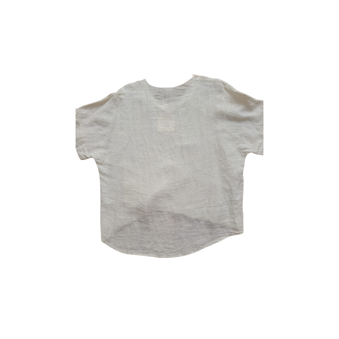 Tee shirt en lin avec motifs cœur