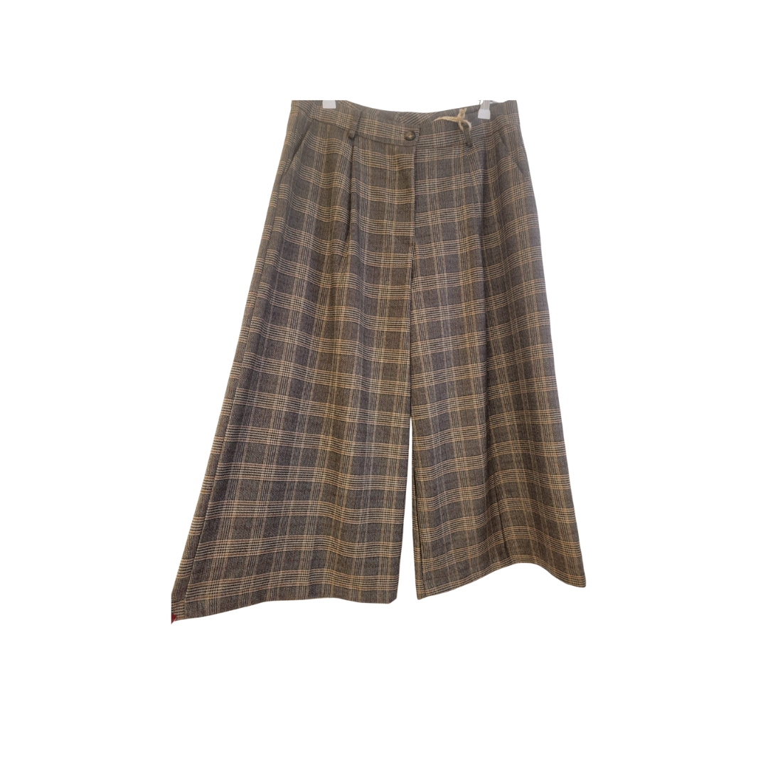 Pantalon Jupe culotte à carreaux