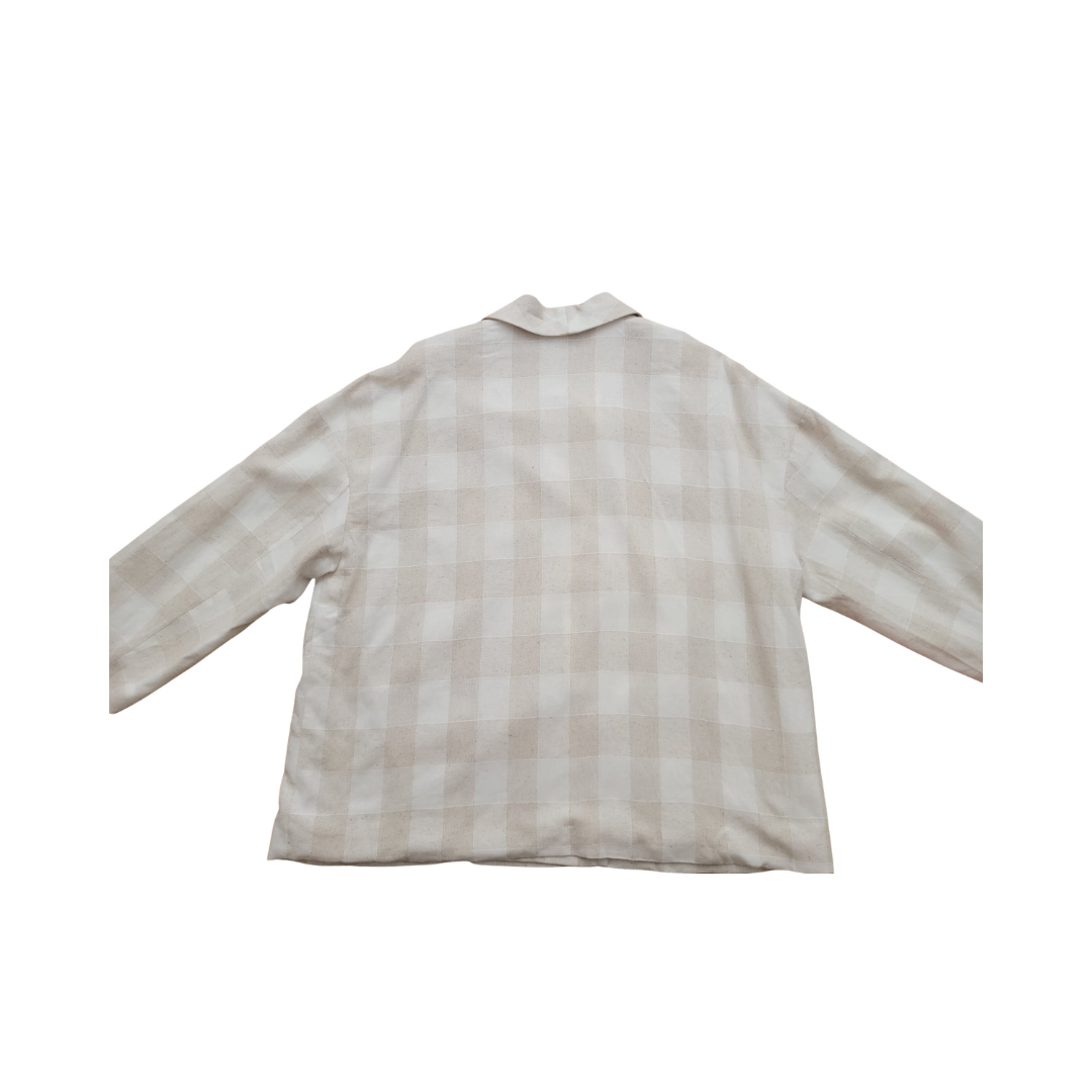 Veste à carreaux oversize