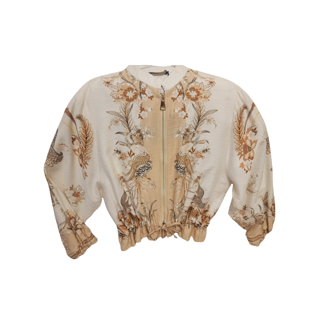 Veste à imprimé floral