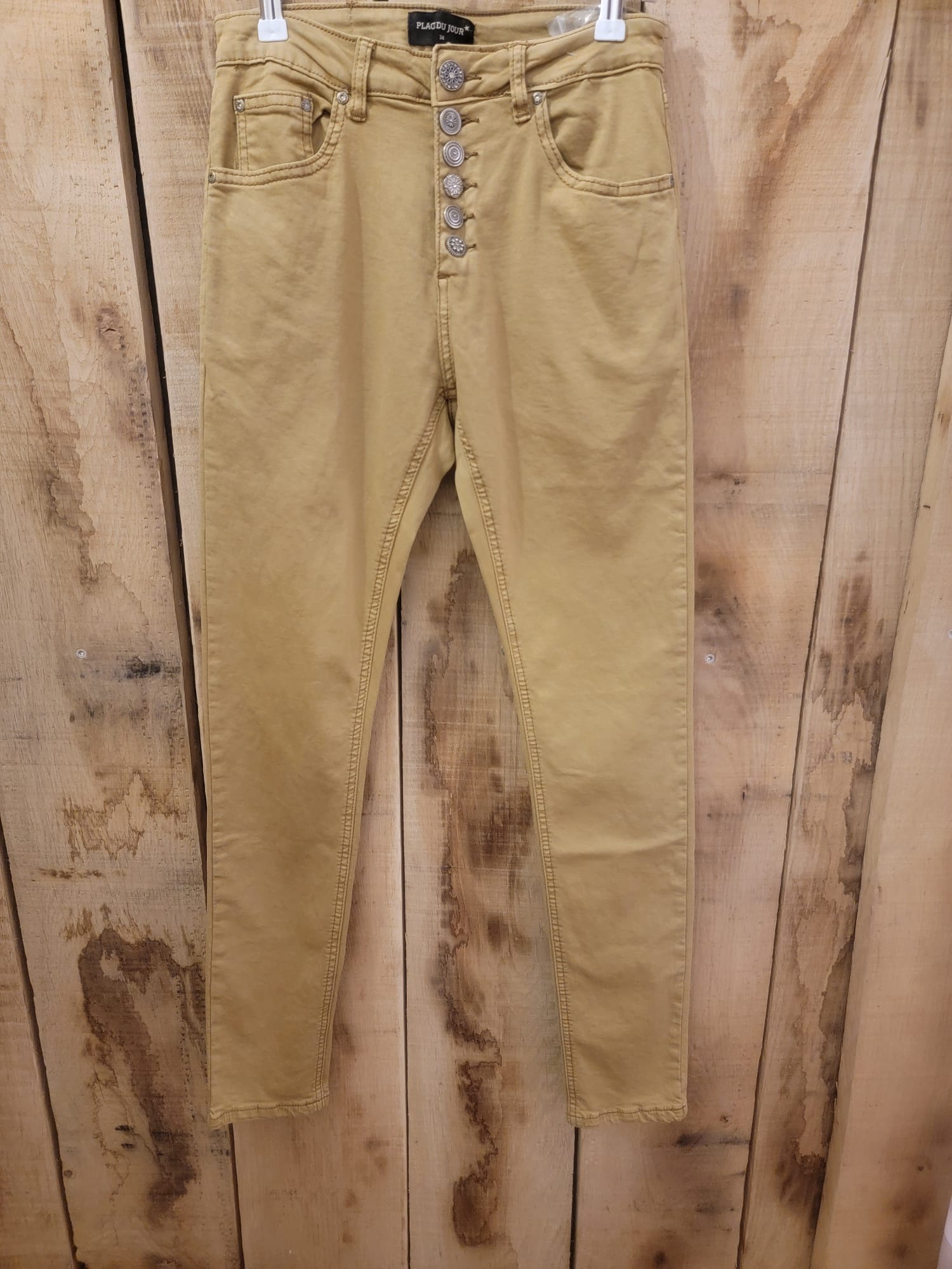 Pantalon  beige à boutons
