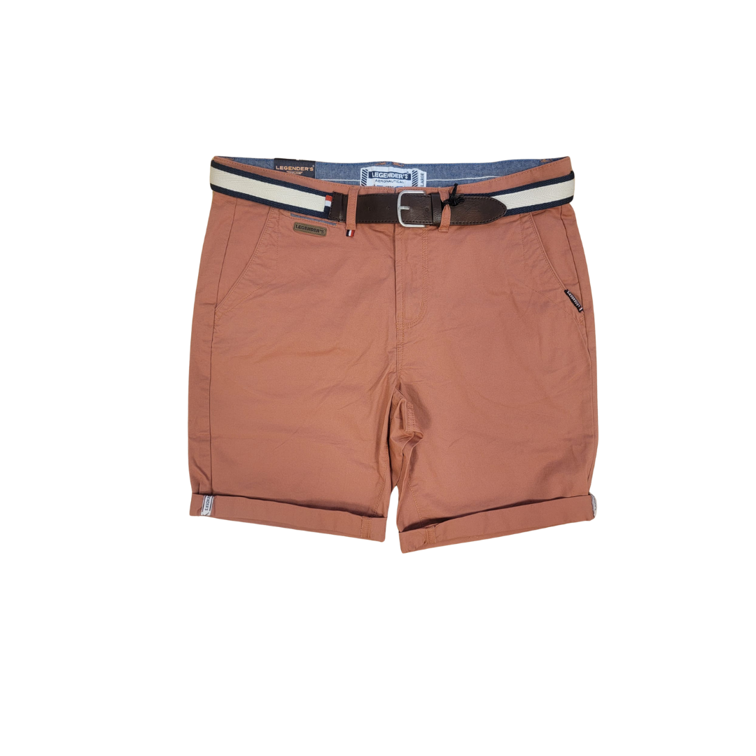 Shorts homme couleur rouille