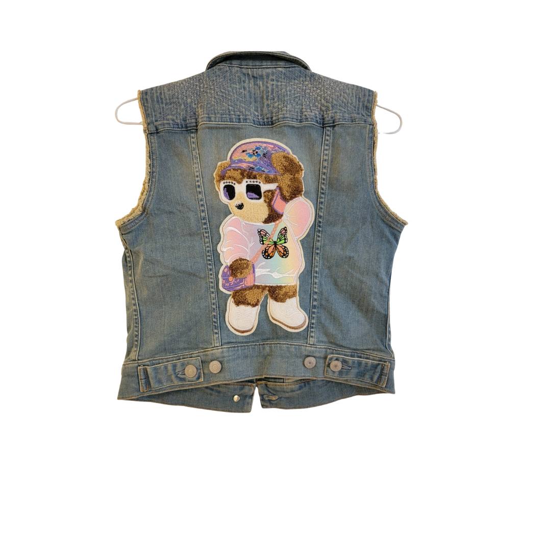 Gilet en jean LEVI'S Création unique customisée