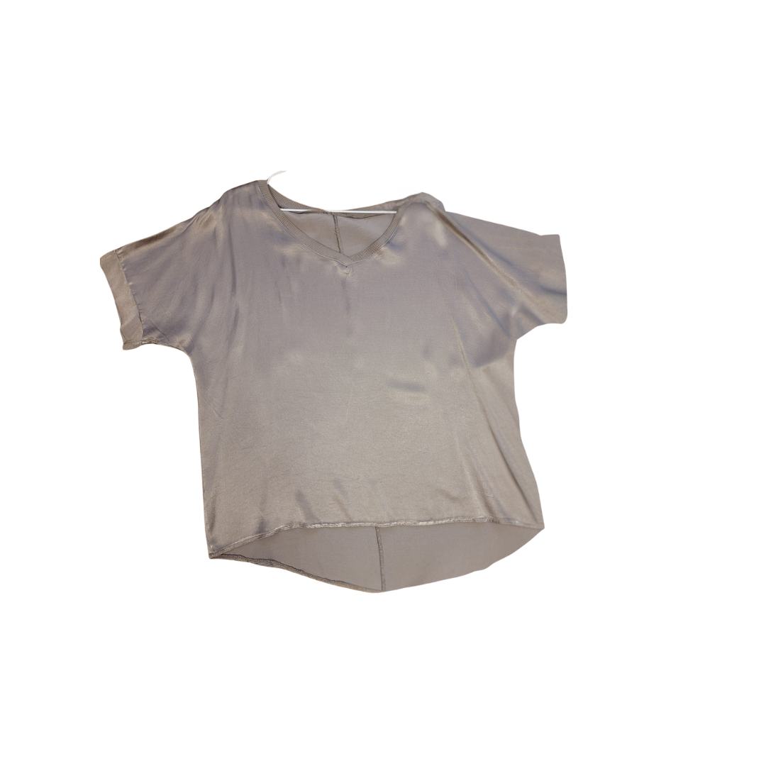 T-shirt en viscose gris