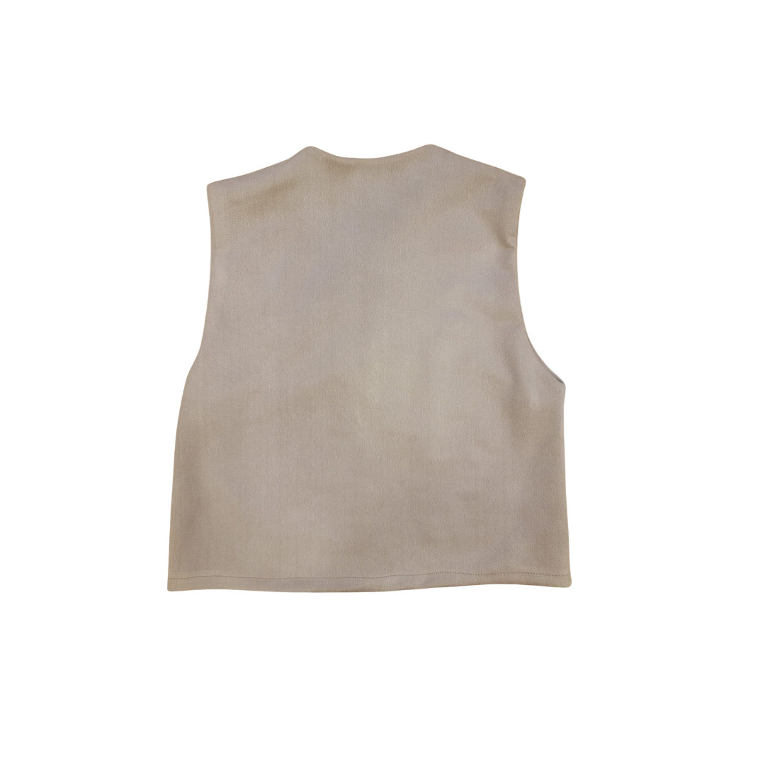 Gilet beige élégant