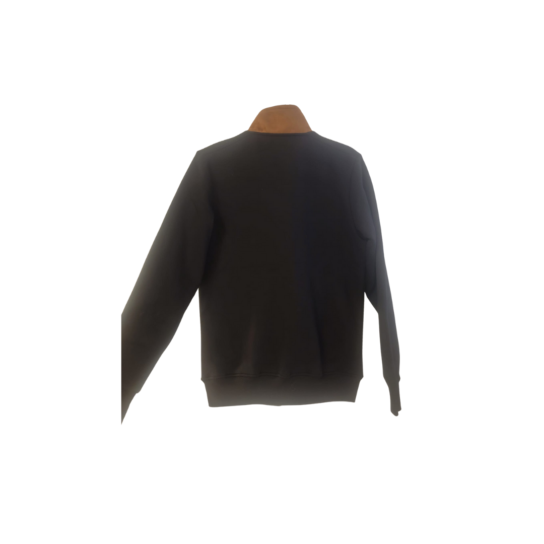 Veste matelassée marron et noire