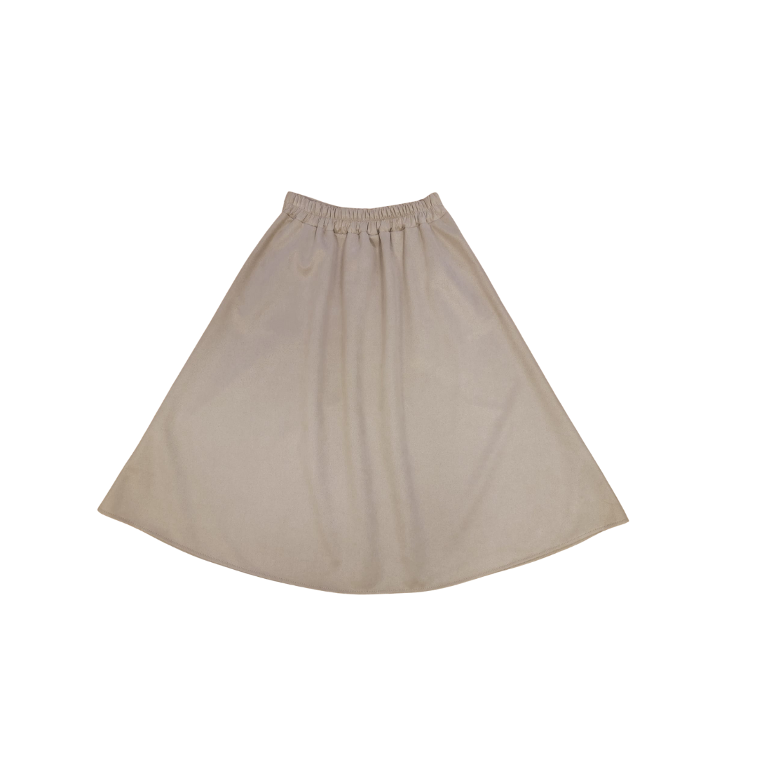 Jupe beige élégant trapèze