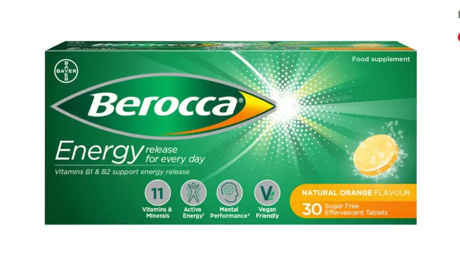 Berocca Orange Effervescent Tablets (30 tablets)