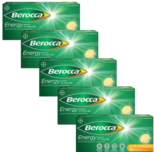 Berocca Orange Effervescent Tablets  (30 tablets)