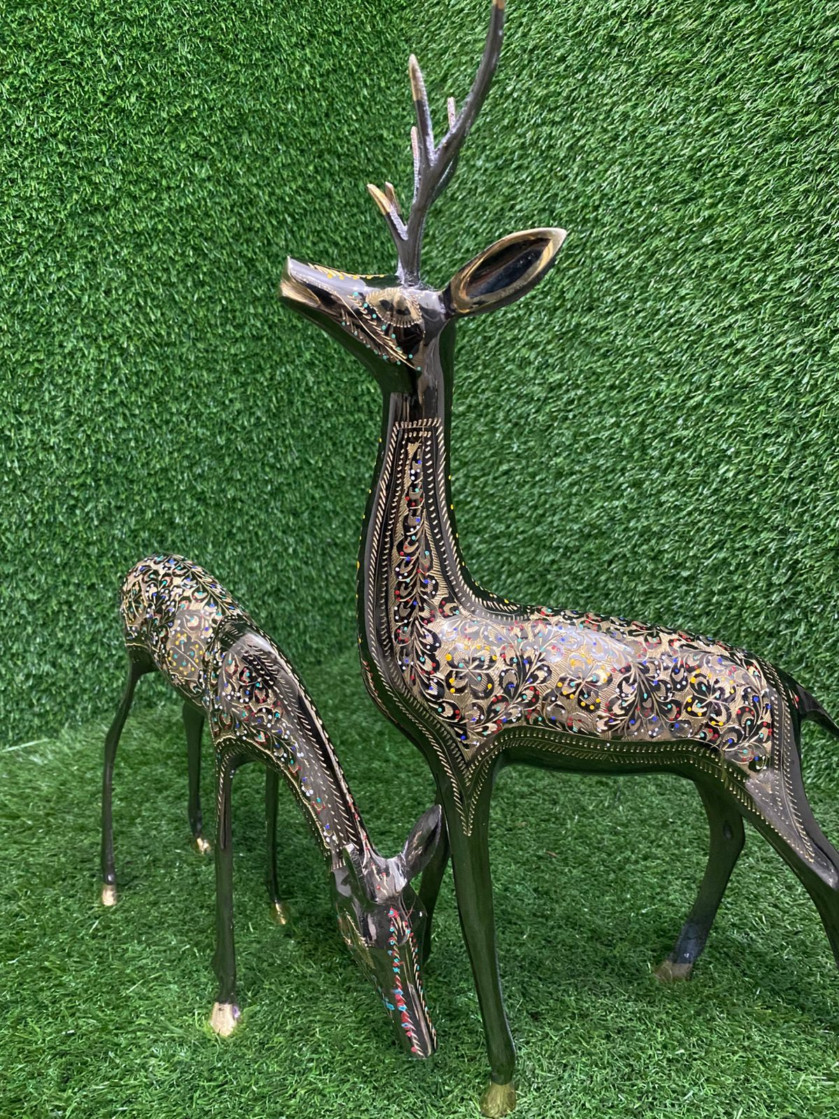 Brass Deer 14 inch