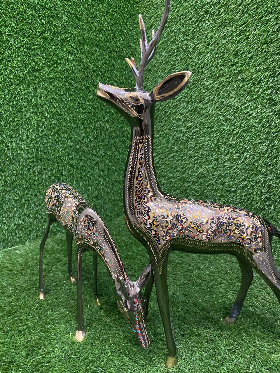 Brass Deer 14 inch