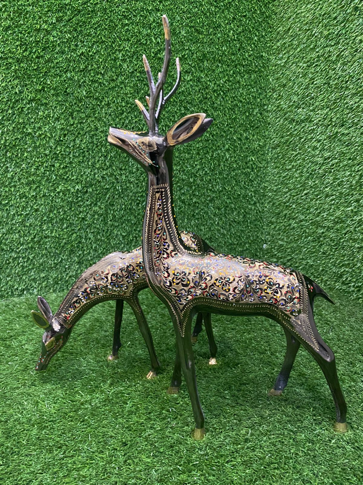 Brass Deer 14 inch