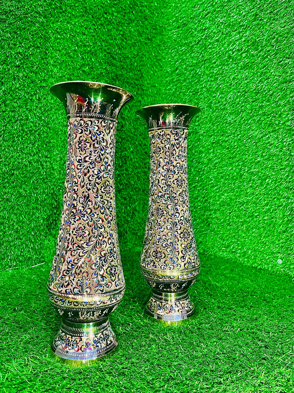 Golden glass 16 inch one pair