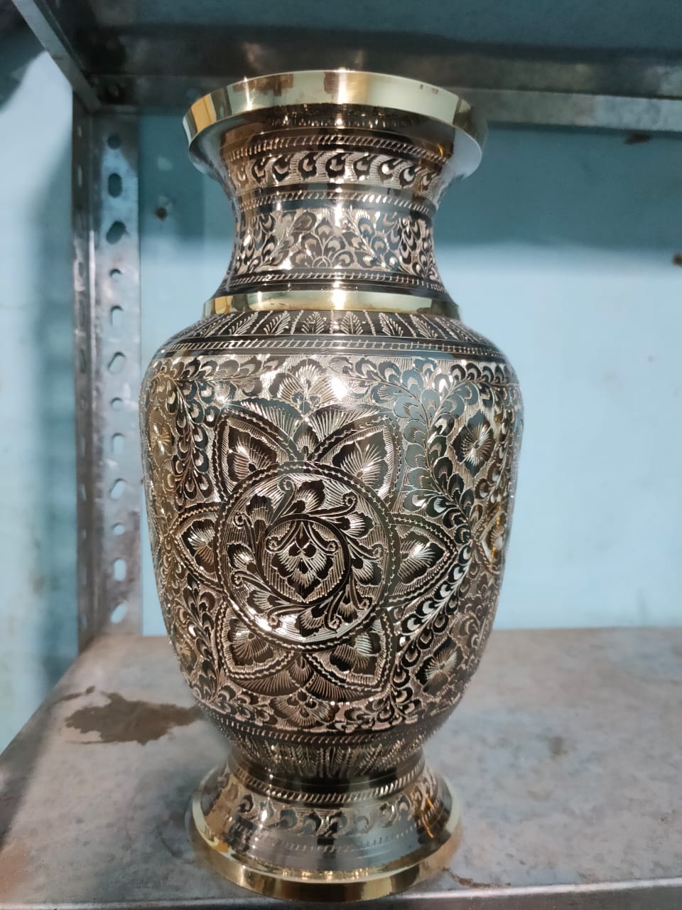 Brass jar 10 inch one pair different work