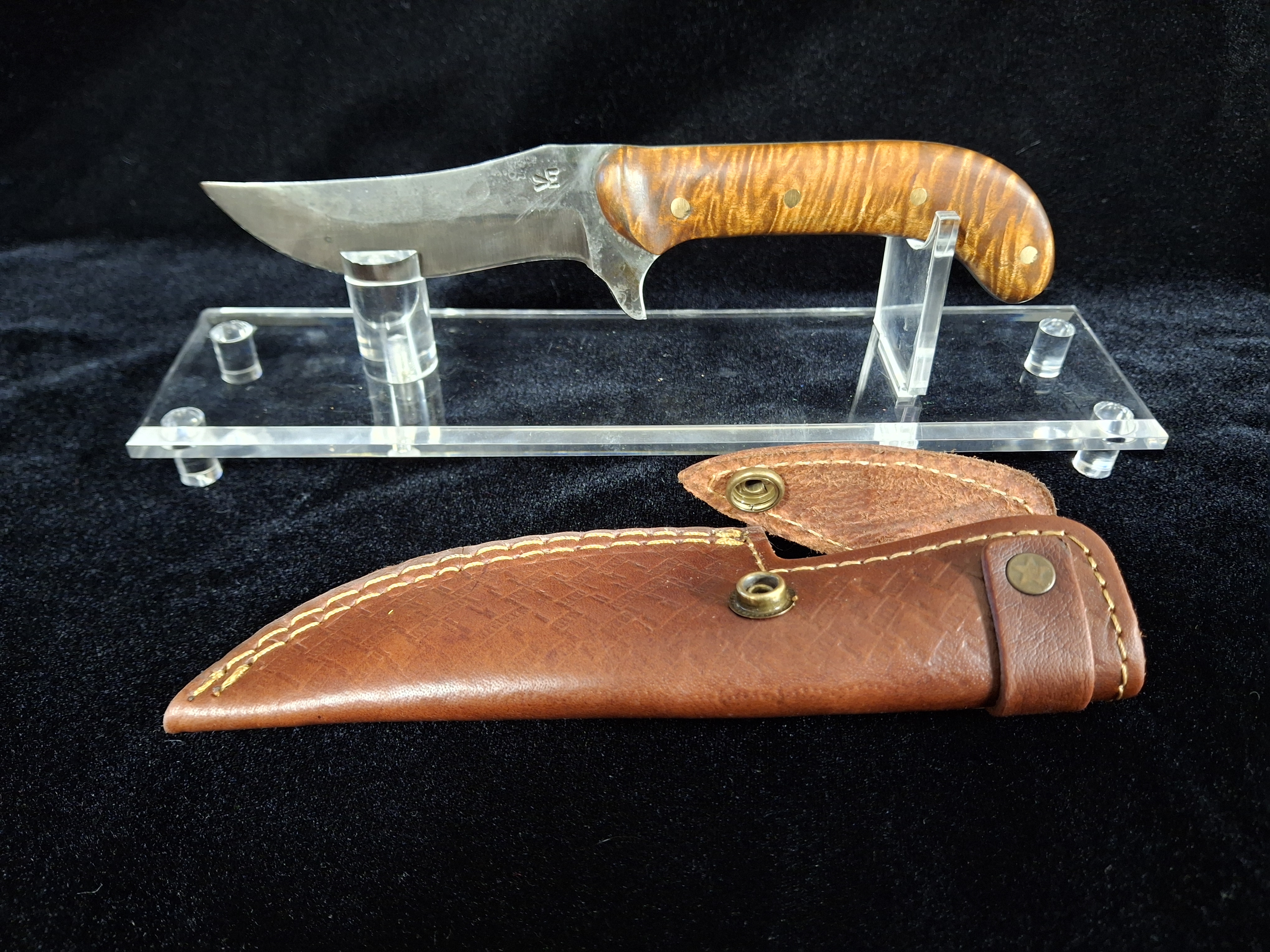 VE Hand Forged Hand Hammered Custom 1 off Hunting Knife