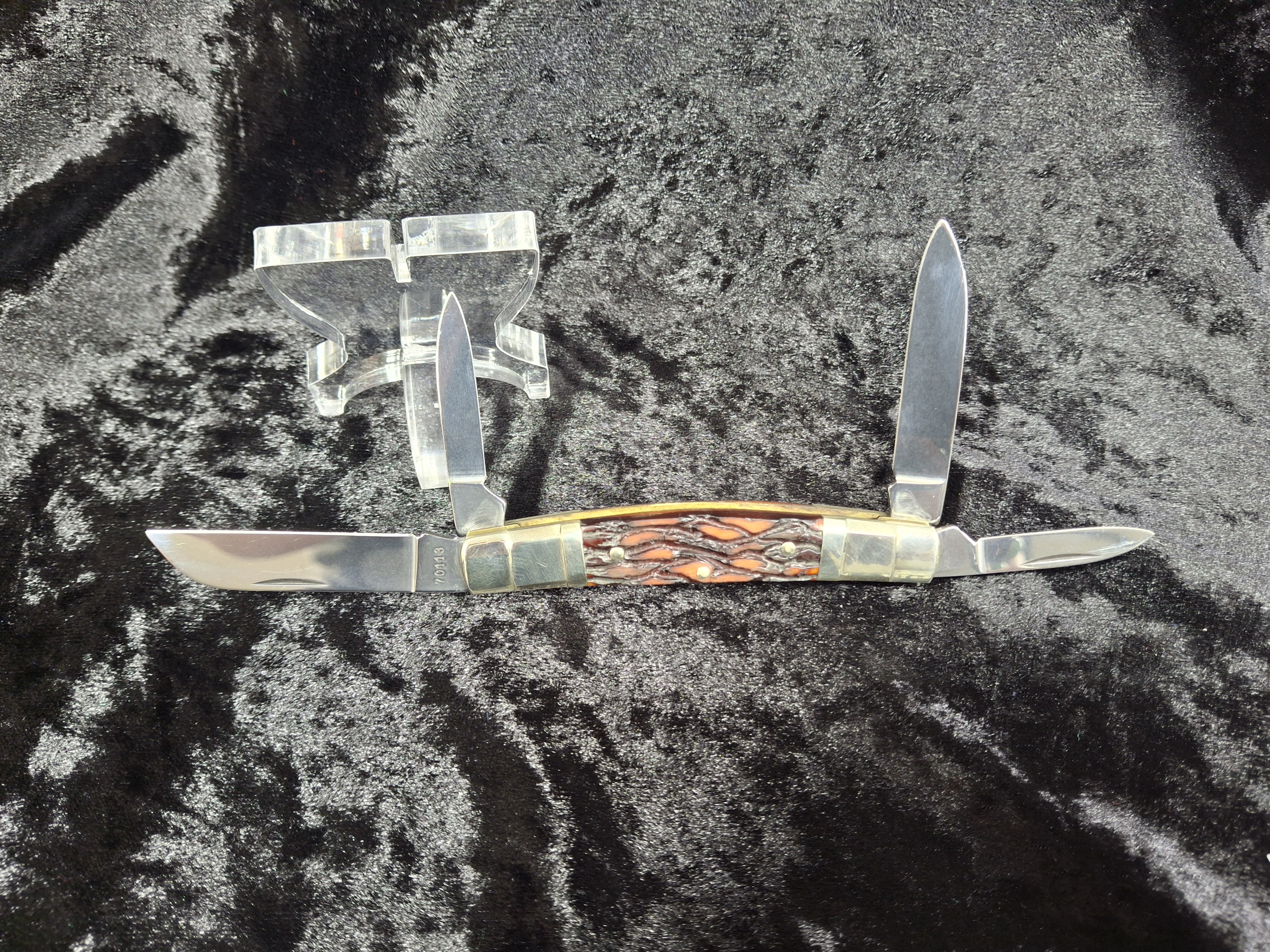  Boker Tree Brand Olde Stag Trapper Pocket Knife Model 70113