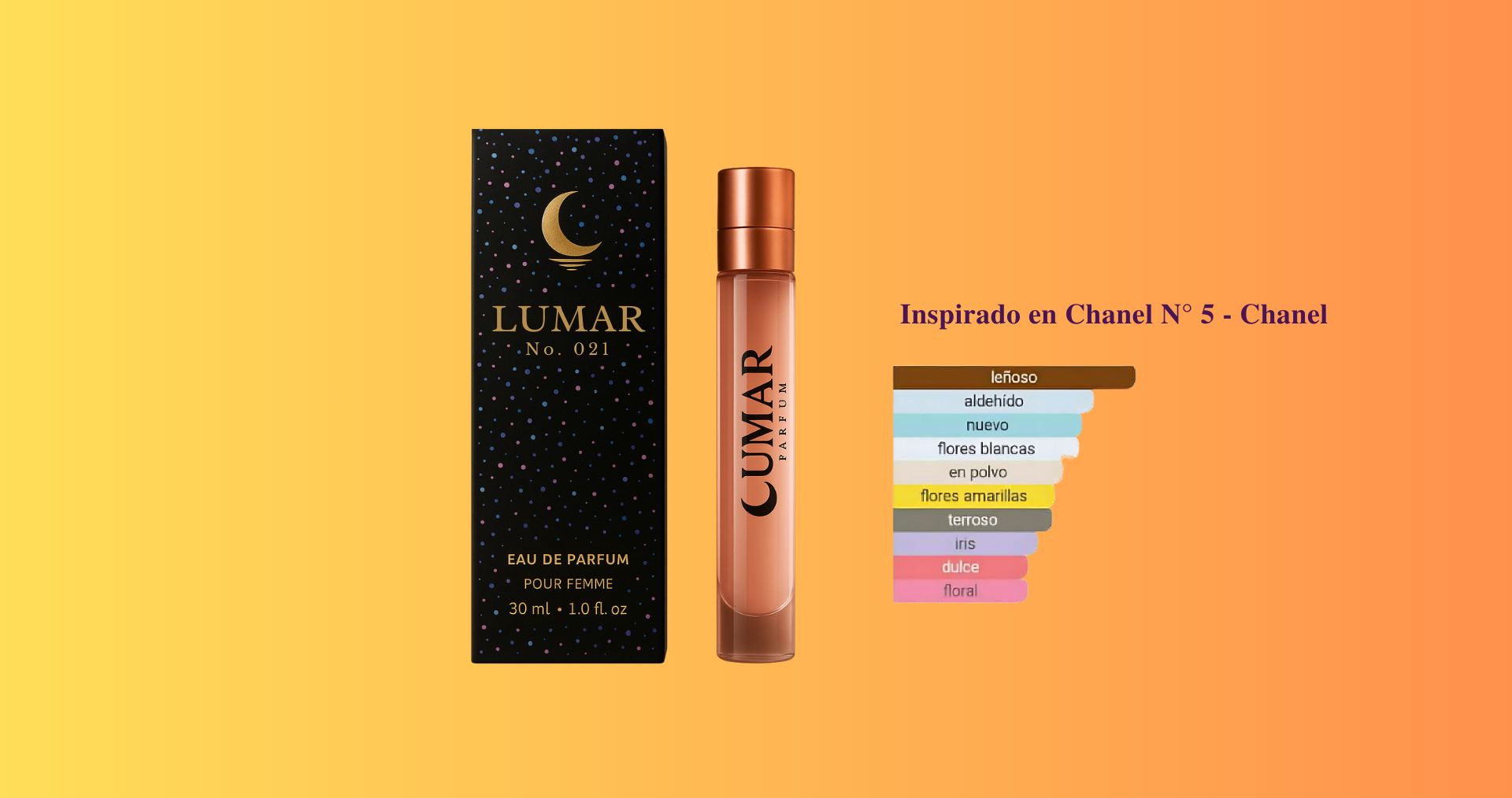 Lumar Nº 021 - Inspirado en Chanel N° 5