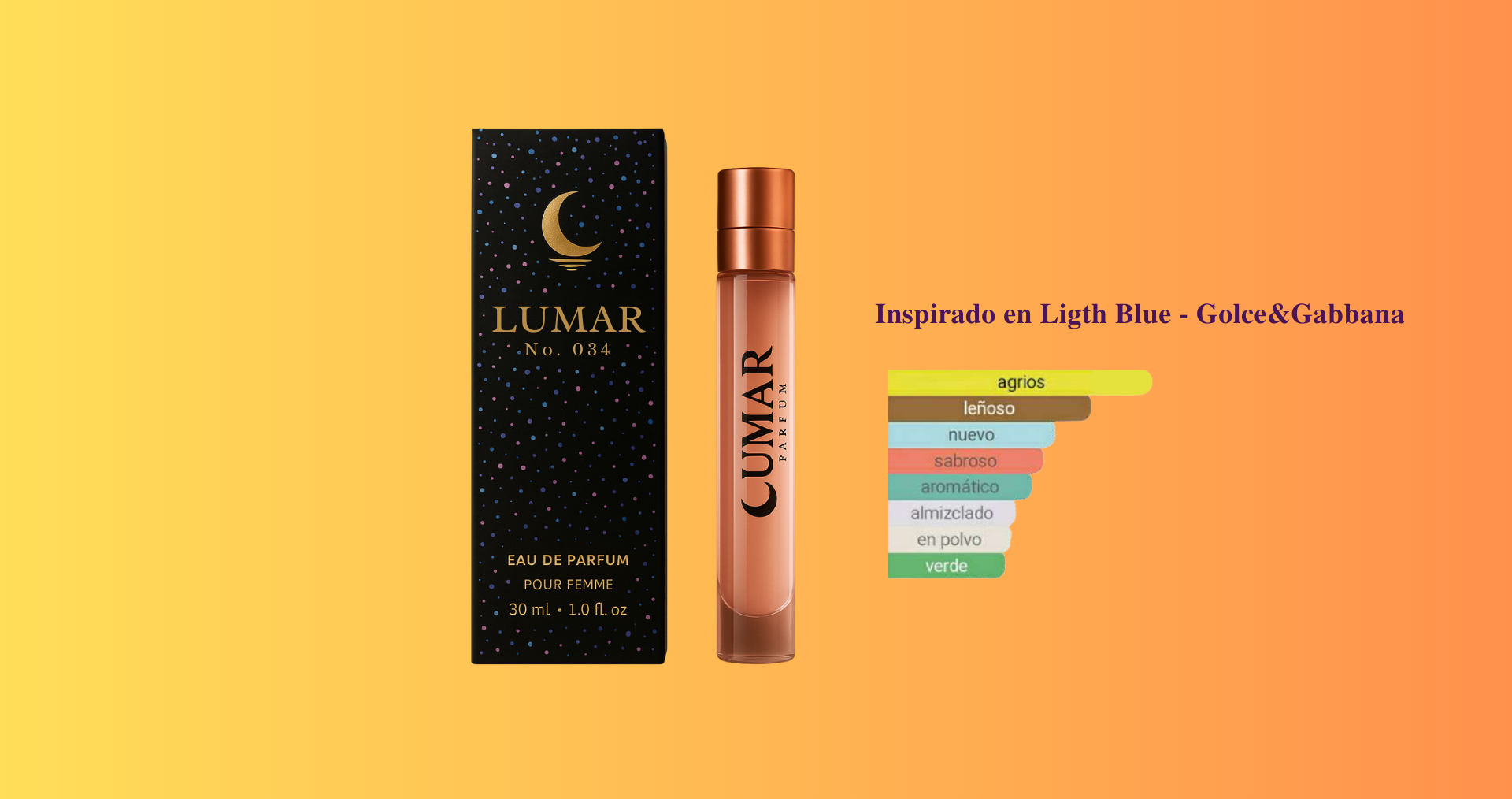 Lumar Nº 034 - inspirada en Ligth Blue