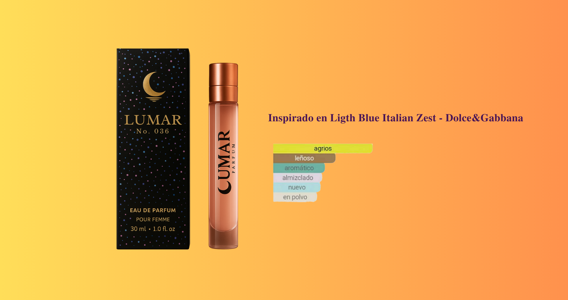 Lumar Nº 036 - inspirado en Light Blue Italian Zest