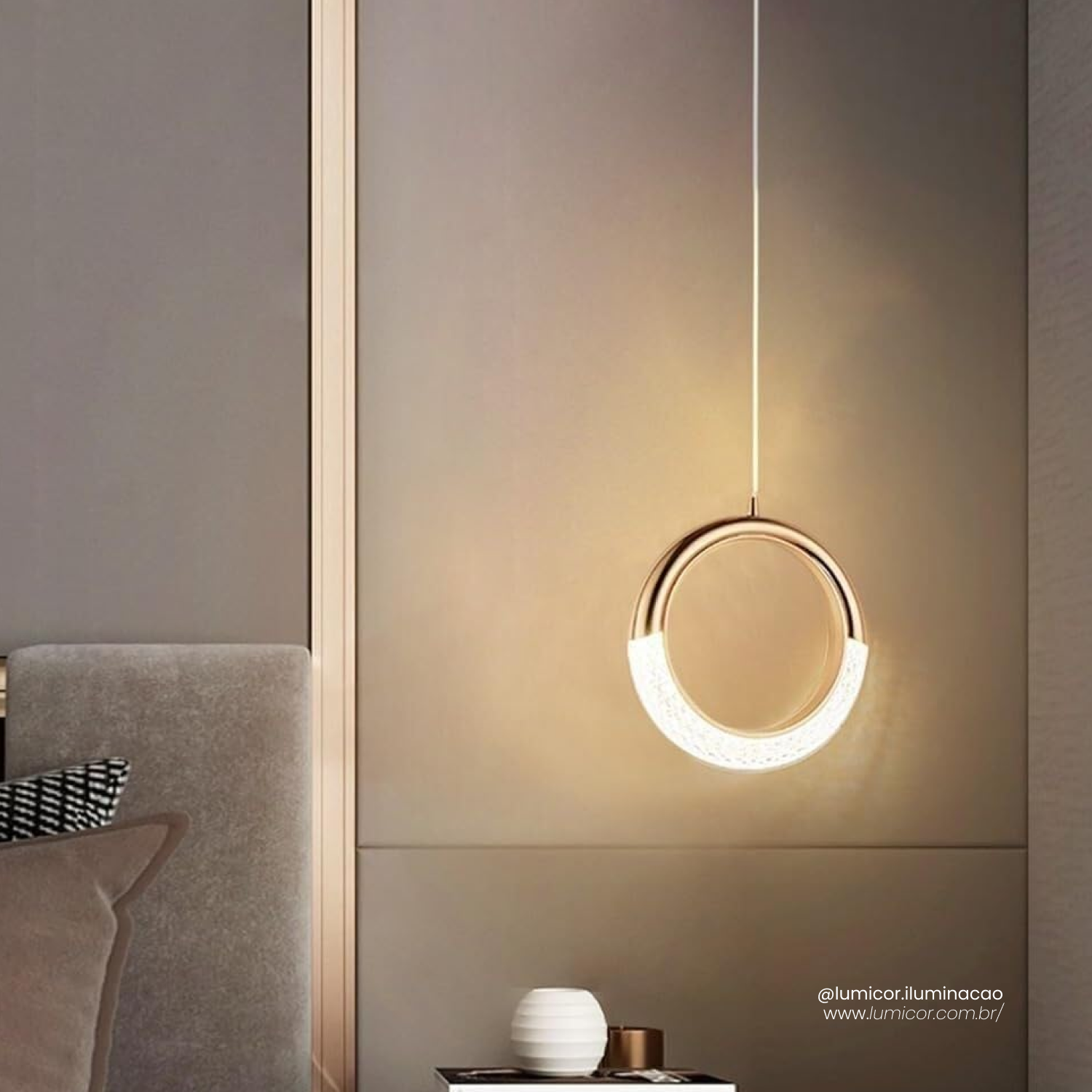 Luminária pendente circular PL-048