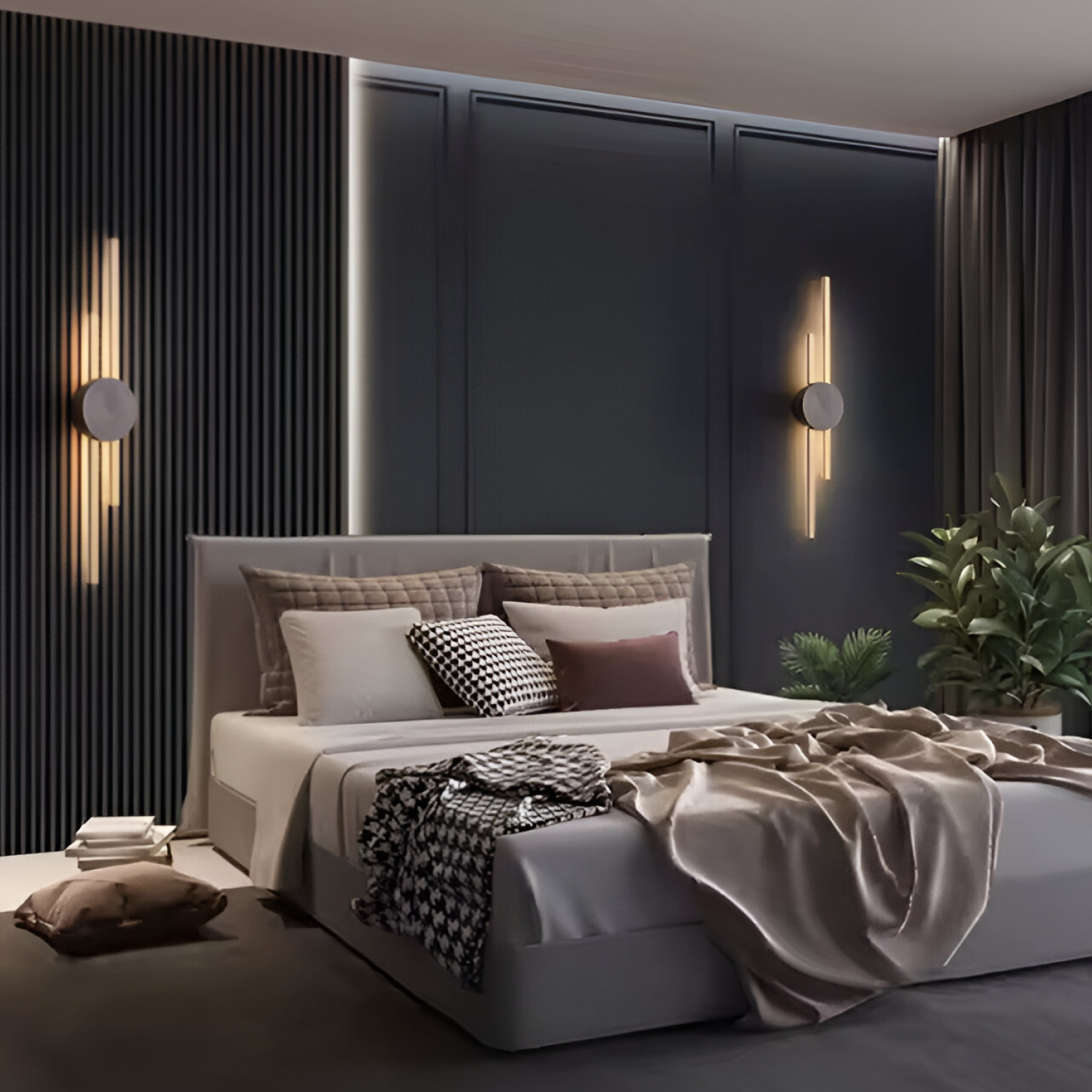 Arandela moderna de parede WL-167-BK