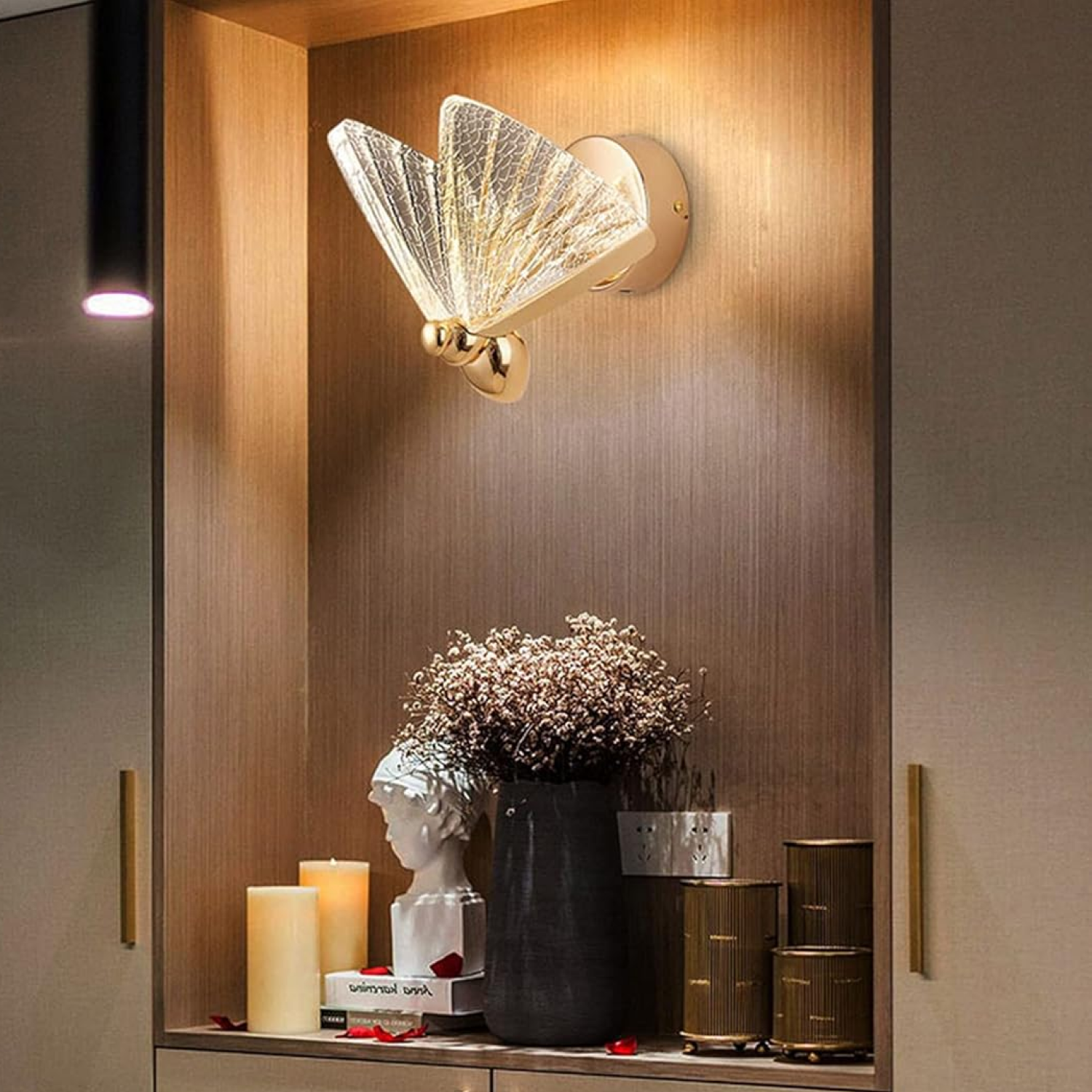 Arandela decorativa dourada WL-083