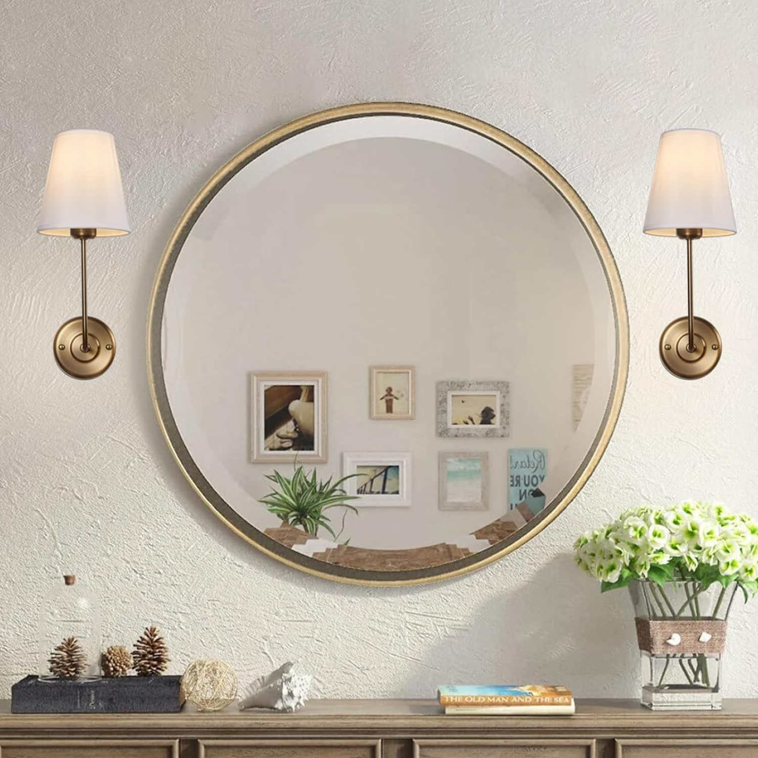 Arandela de parede moderna WL-507-BK