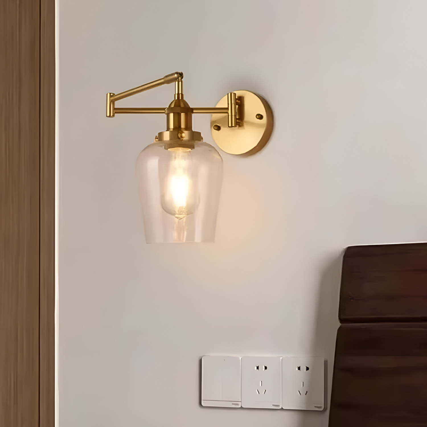 Arandela de parede douradaL WL-592