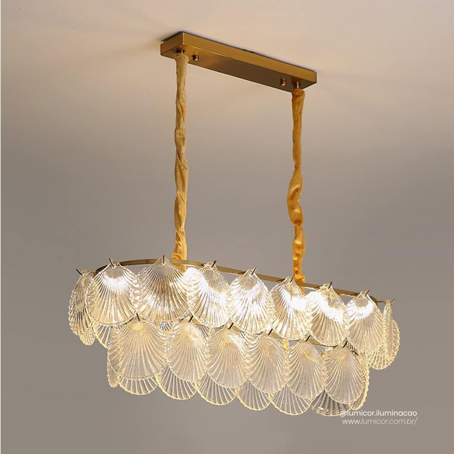 Lustre de Teto Luxuoso PL-443-80CM