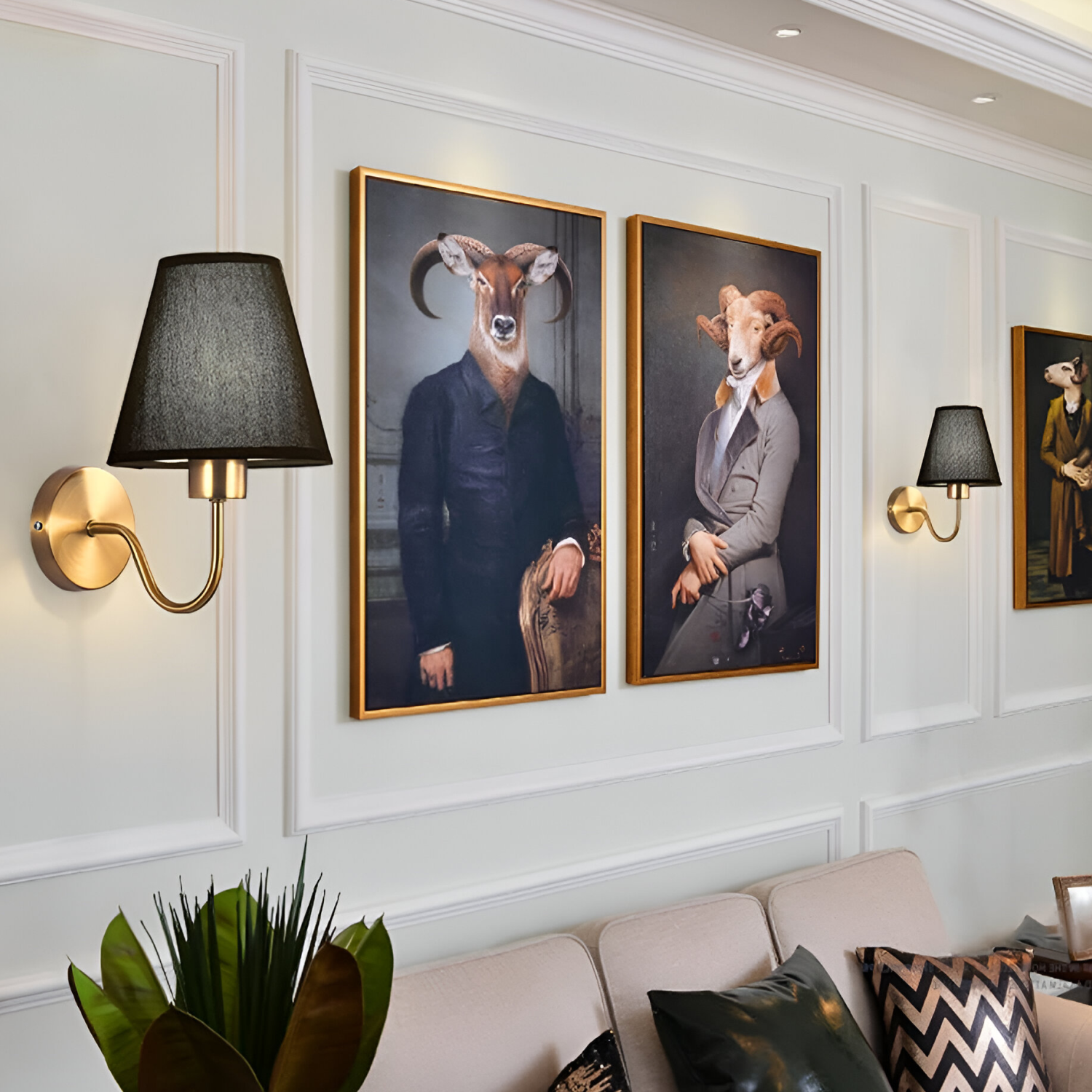 Arandela de parede dourada WL-505-BR