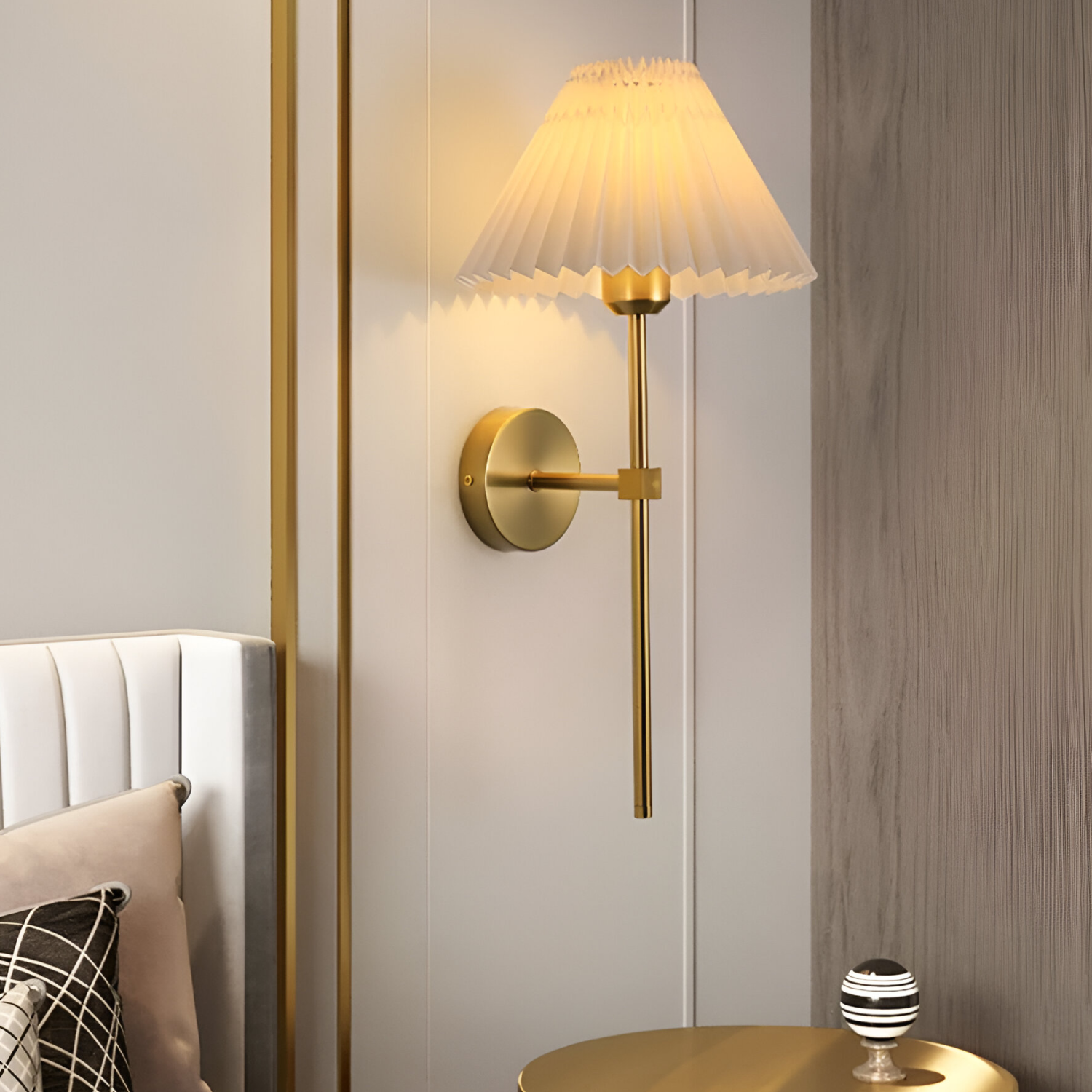 Arandela de Parede Dourada WL-511-G&B