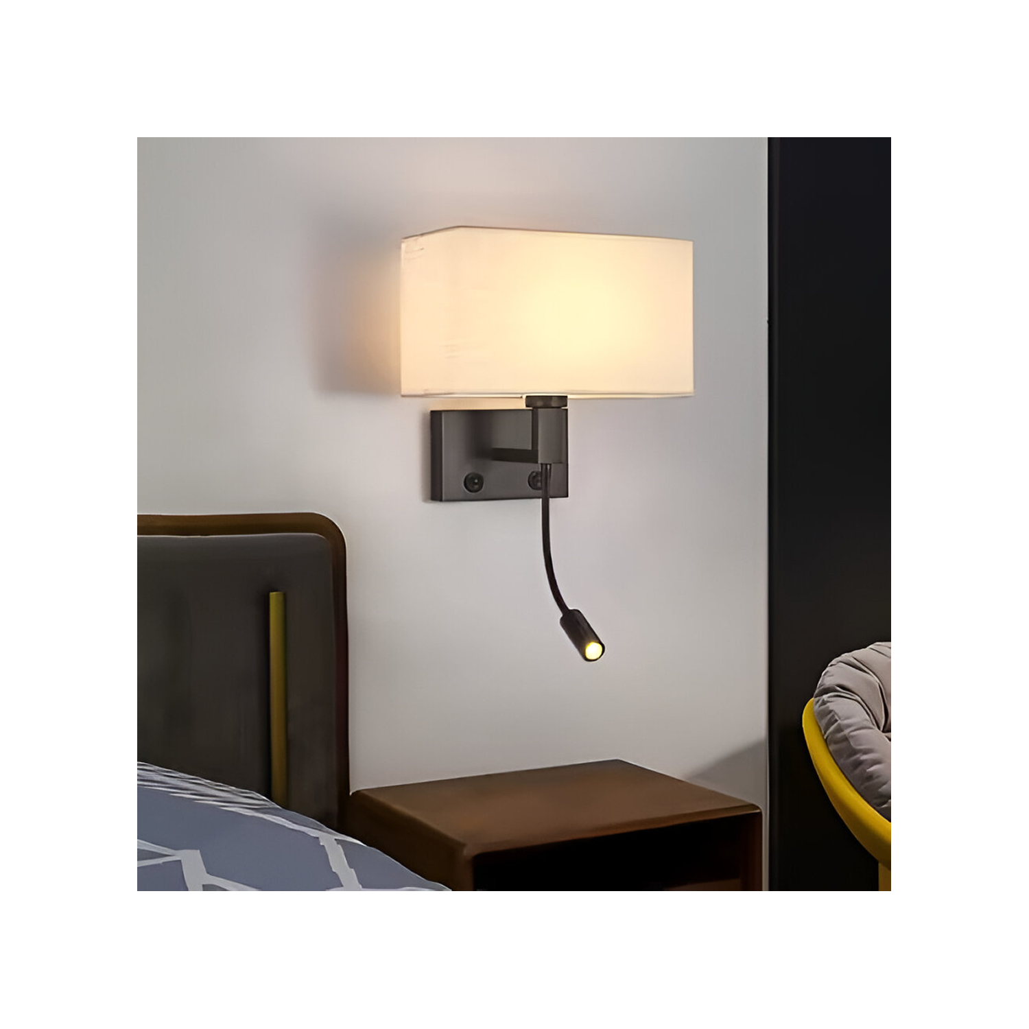 Arandela de parede com luz de leitura WL-518-B&B