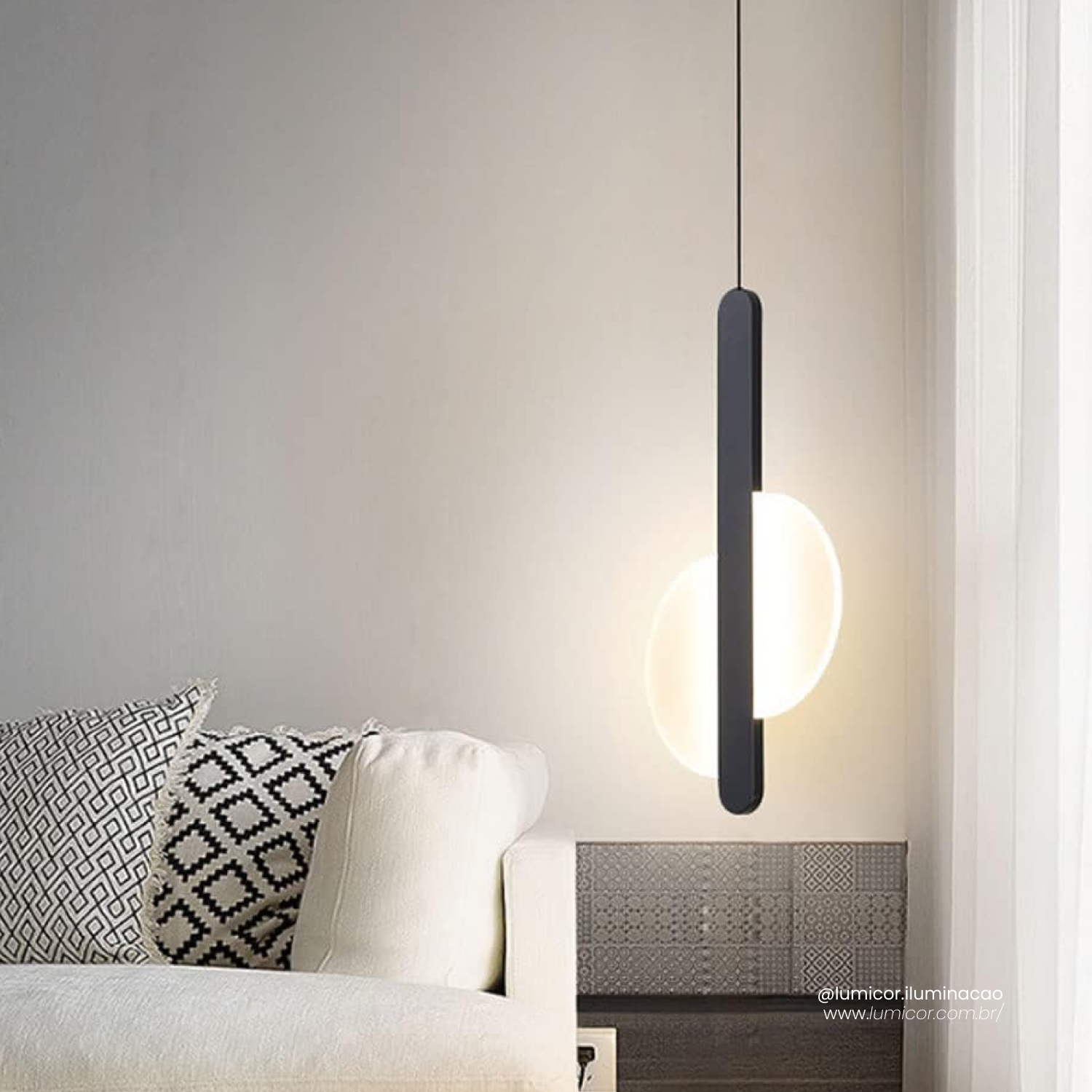 Luminária pendente moderna 017-WT