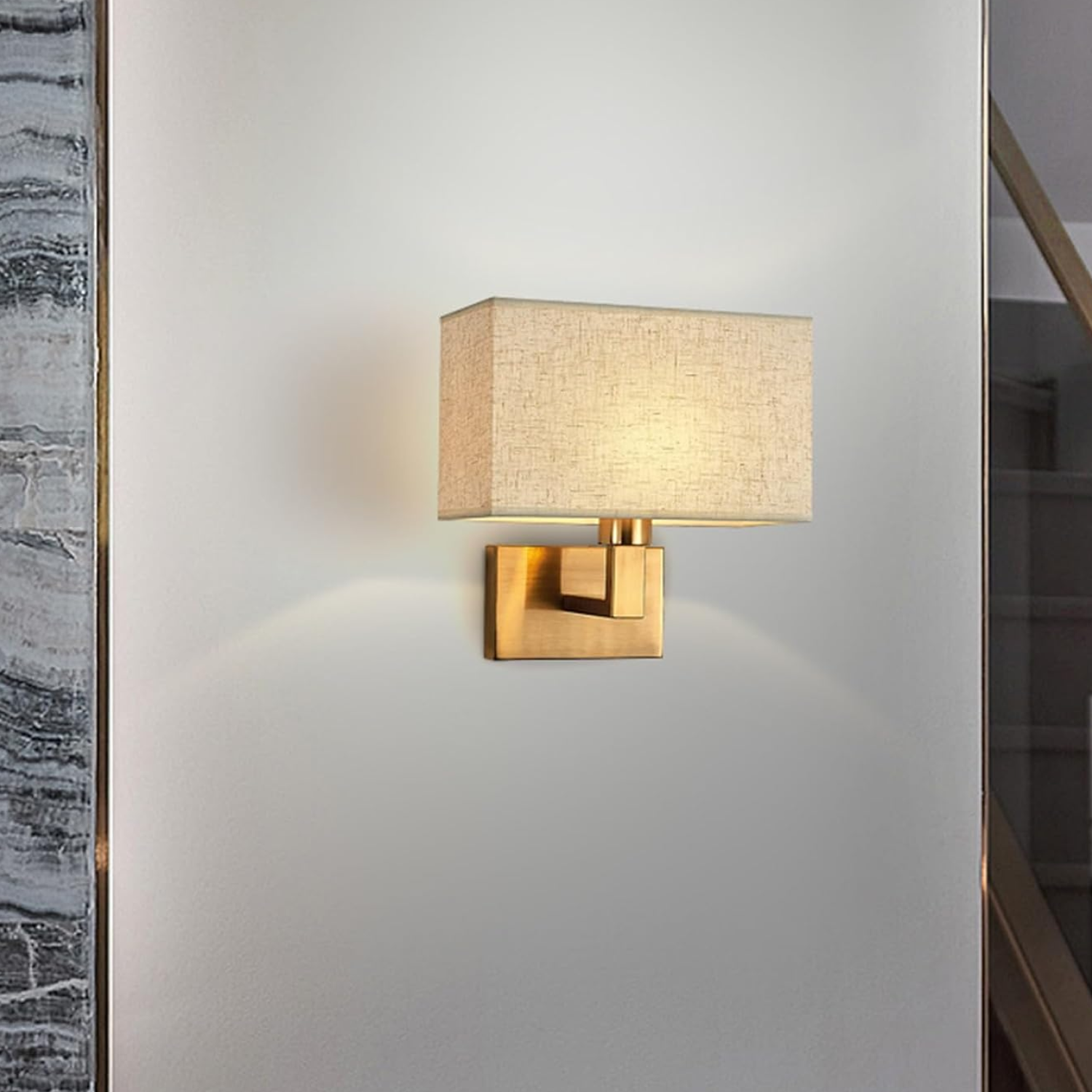 Arandela de parede dourada WL-517-G&B