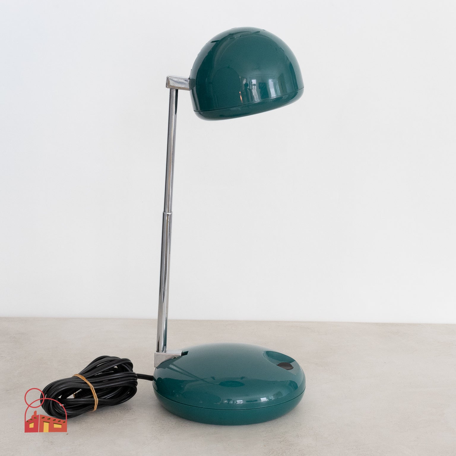 Vintage Tensor Model 650 Desk Lamp - Retro Adjustable Green Task Light