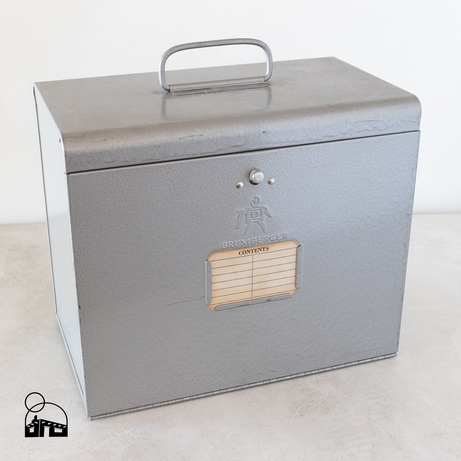 Vintage Brumberger Metal Film Storage Cabinet