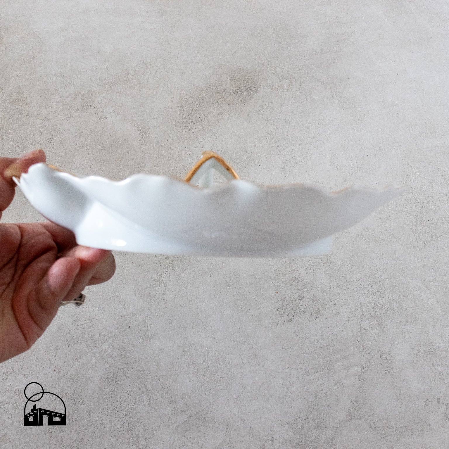 Elegant Lefton Christmas Divided Serving Dish