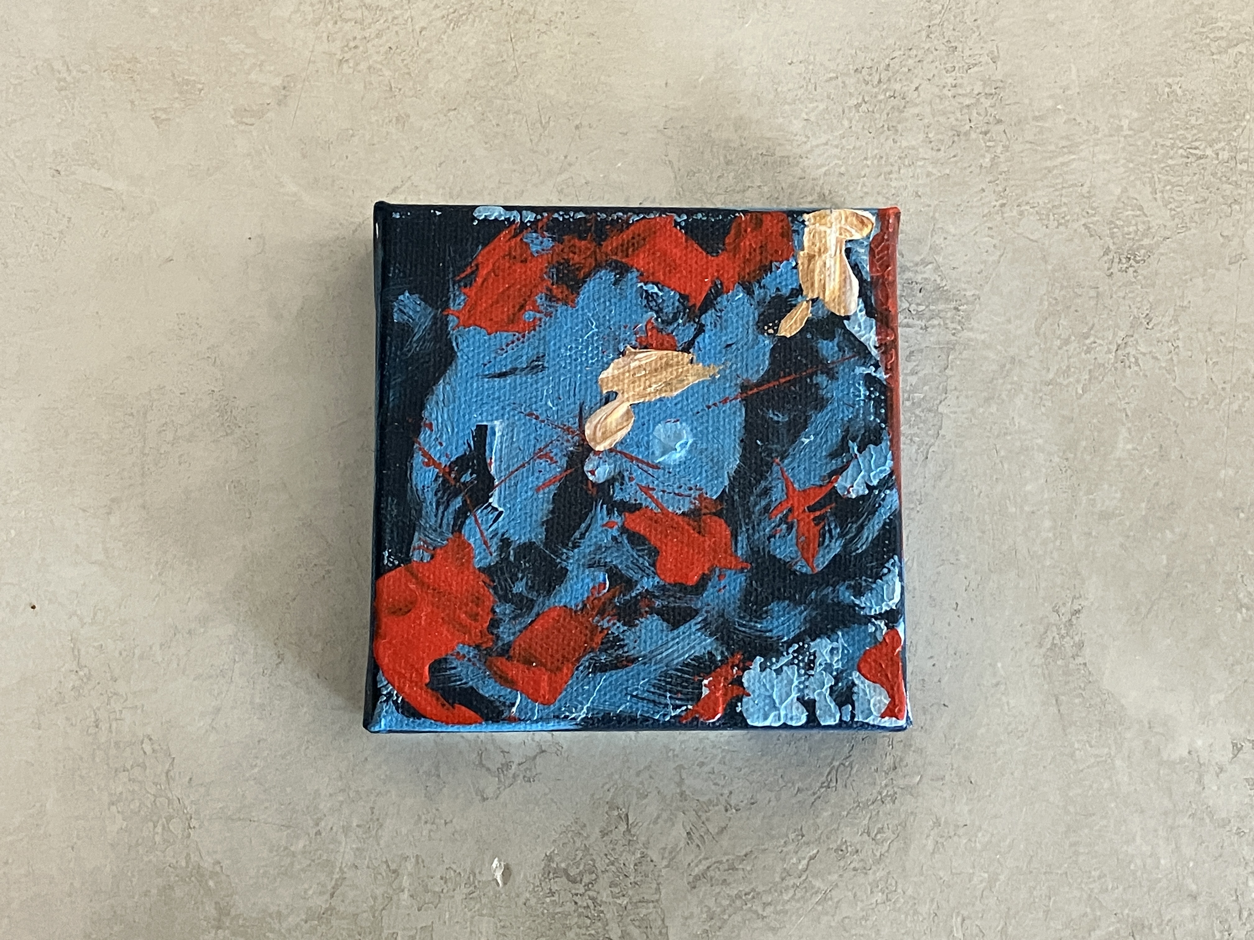 Abstract Mini Canvas Painting 1/1 (Signed)