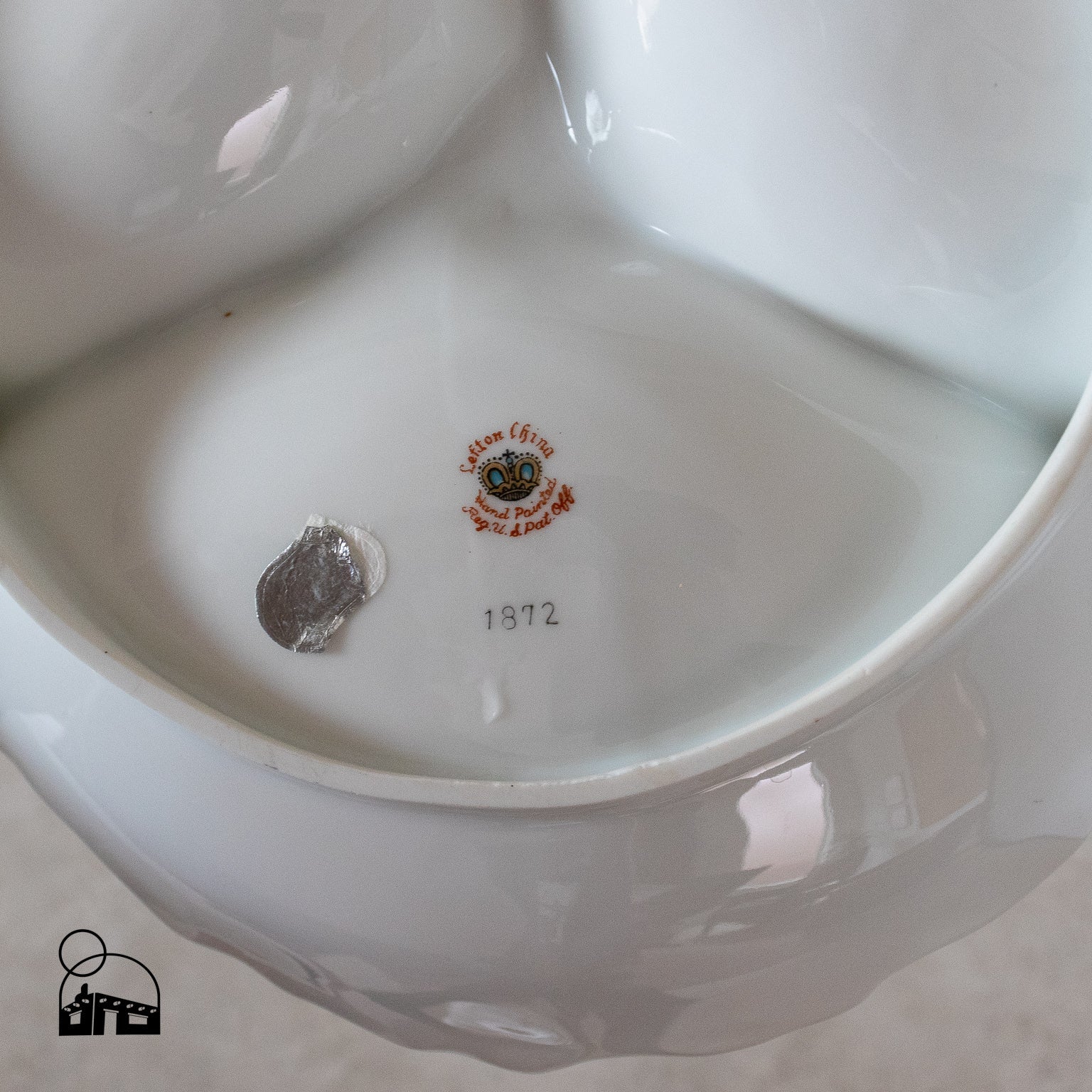 Elegant Lefton Christmas Divided Serving Dish