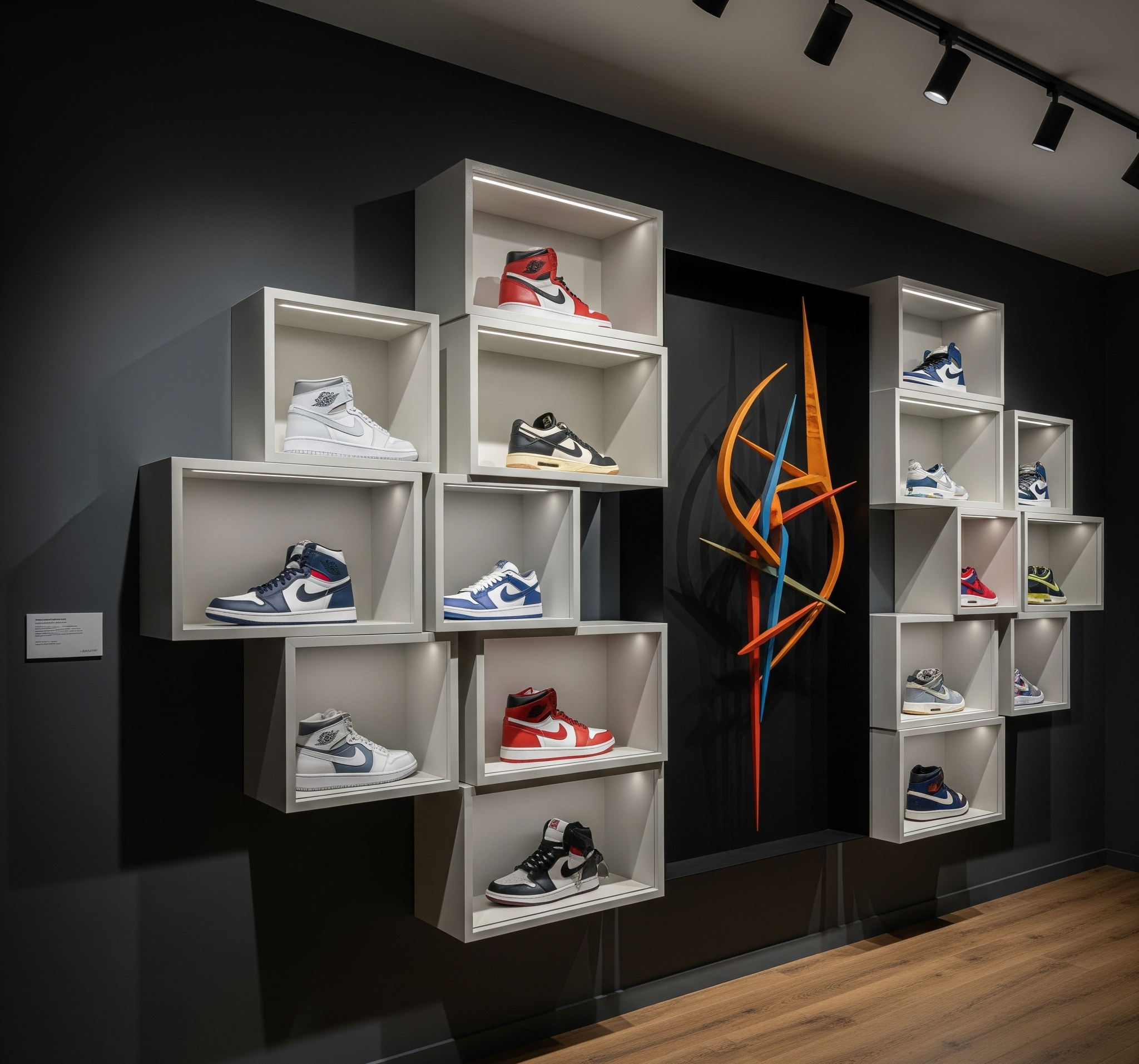 Custom Sneaker Display Wall Design & Build