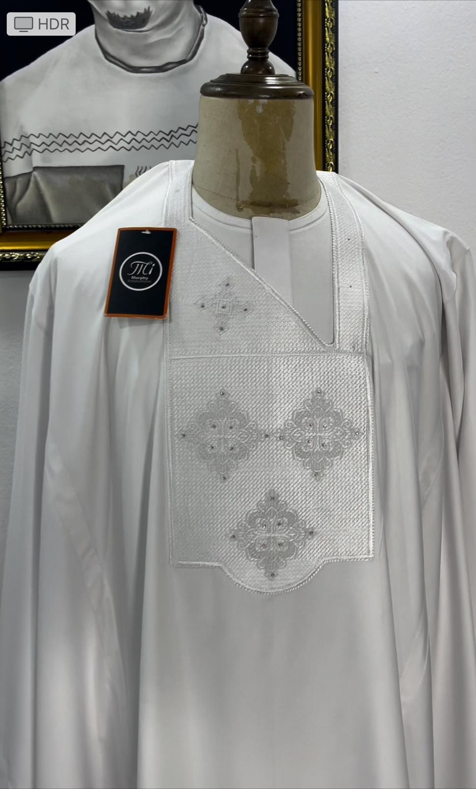 Traditional White Thobe