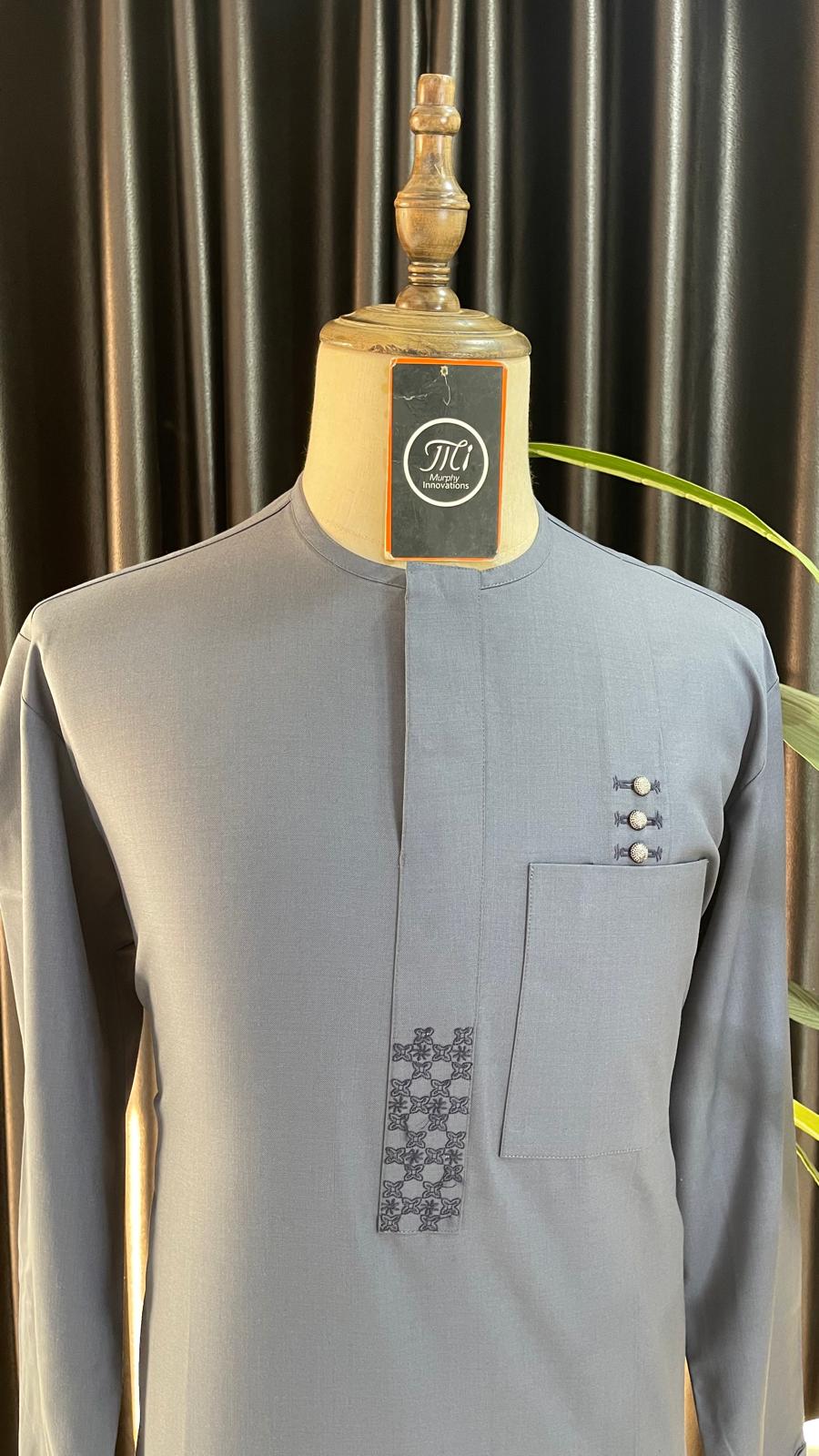 Men's Grey Traditional Thobe