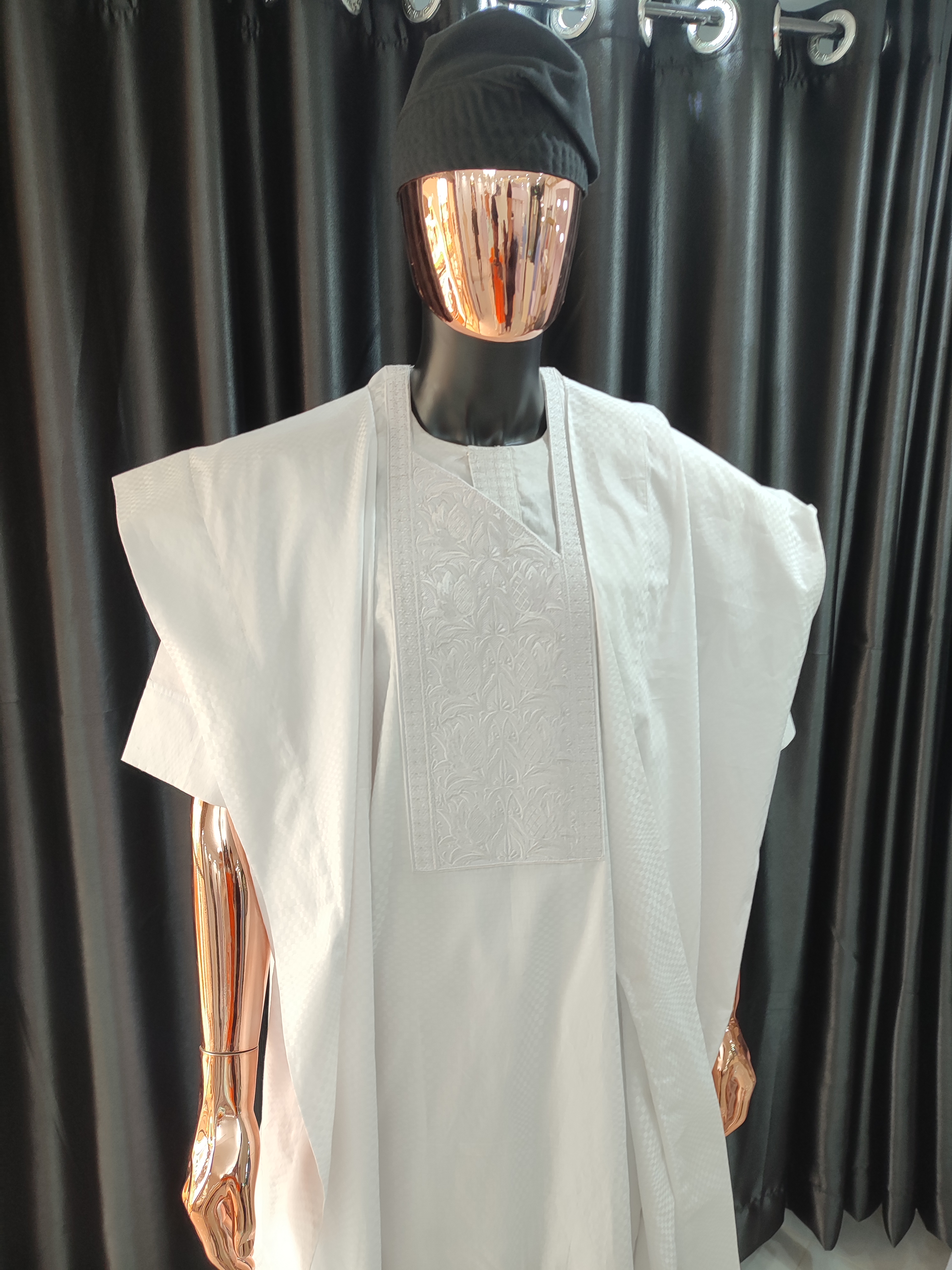 Traditional White Agbada