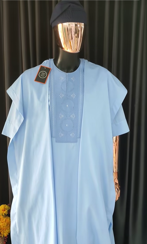 Royal Blue Agbada Set